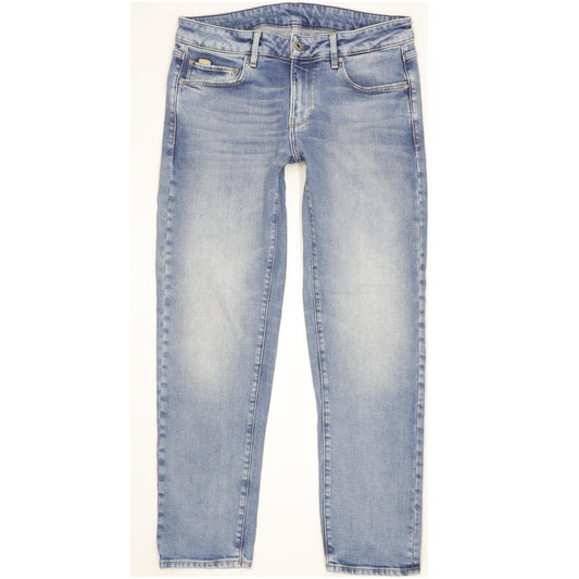 G-Star Kate Women Blue Straight Loose Boyfriend Stretch Jeans W27 L32