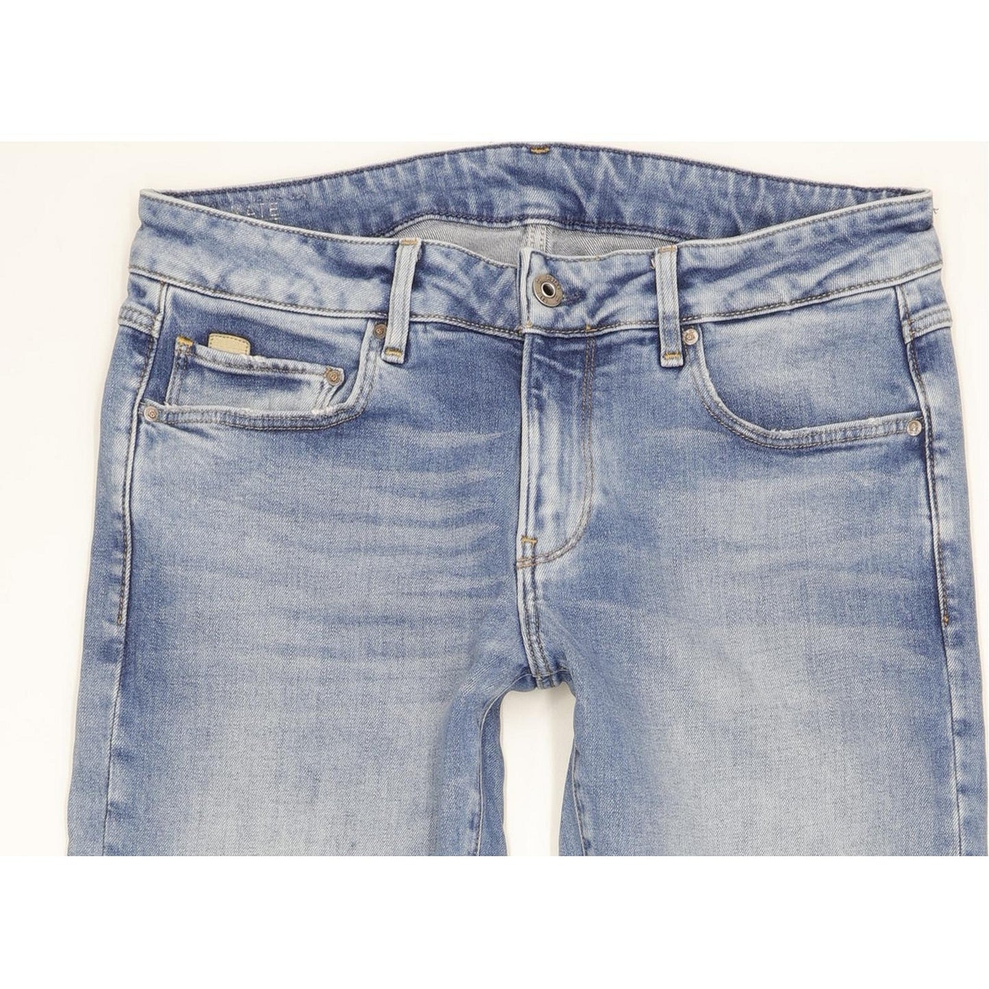 G-Star Kate Women Blue Straight Loose Boyfriend Stretch Jeans W27 L32