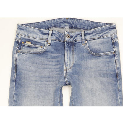 G-Star Kate Women Blue Straight Loose Boyfriend Stretch Jeans W27 L32