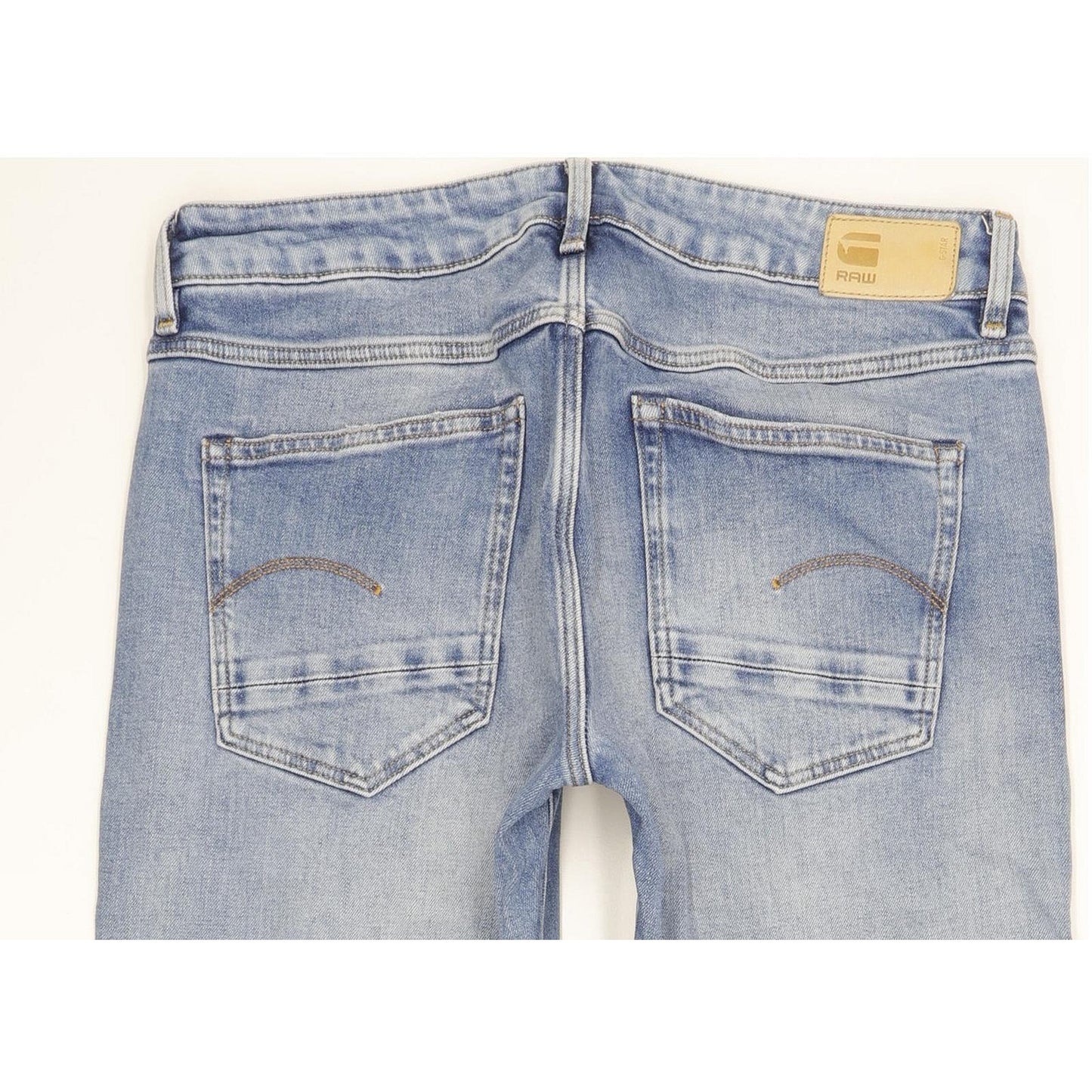 G-Star Kate Women Blue Straight Loose Boyfriend Stretch Jeans W27 L32