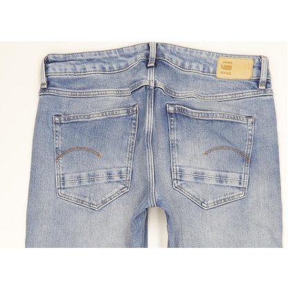 G-Star Kate Women Blue Straight Loose Boyfriend Stretch Jeans W27 L32