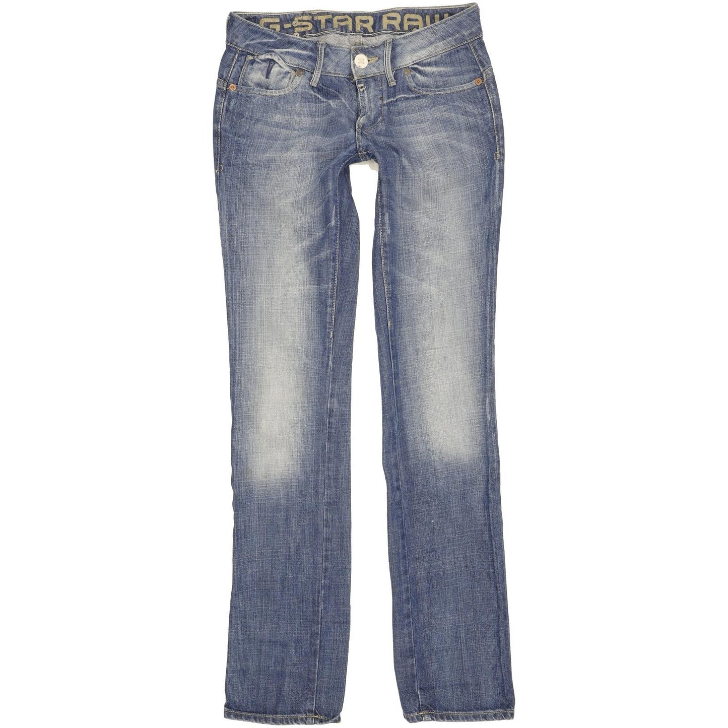 G-Star Corvet Women Blue Straight Slim Jeans W26 L34