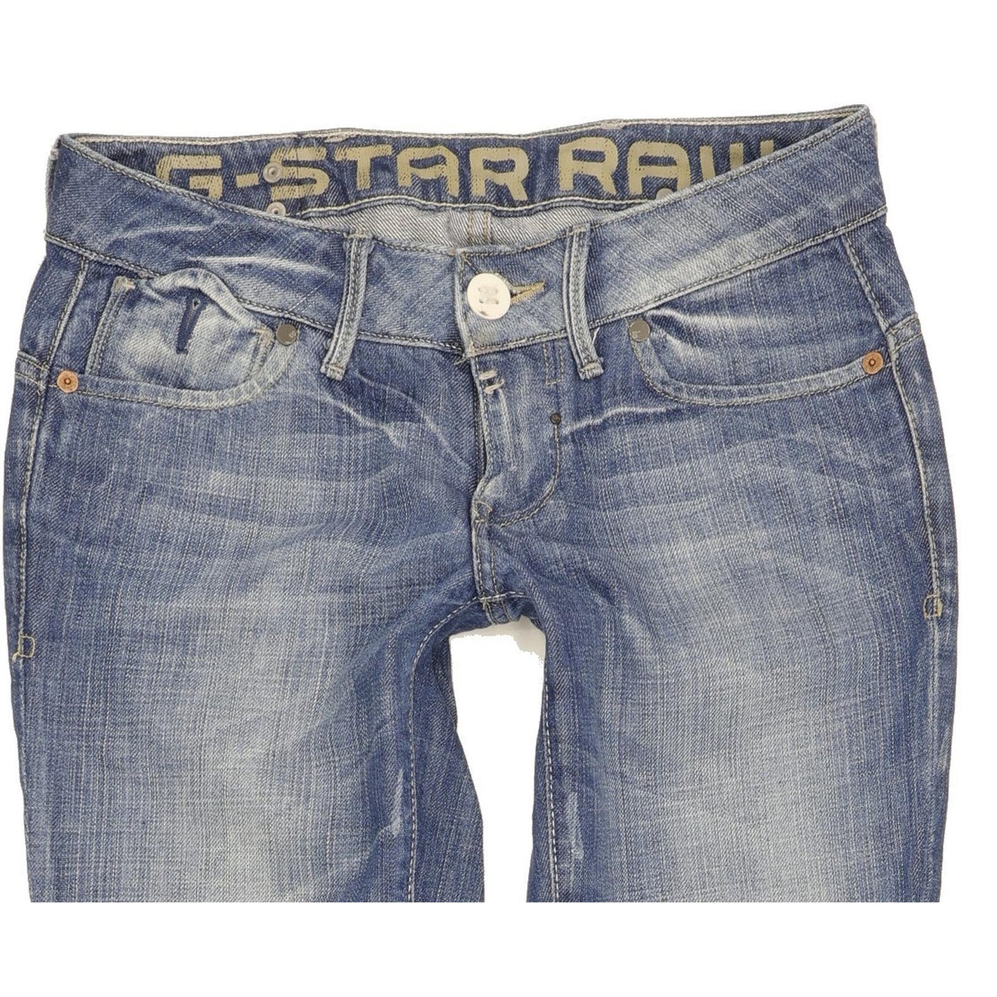 G-Star Corvet Women Blue Straight Slim Jeans W26 L34