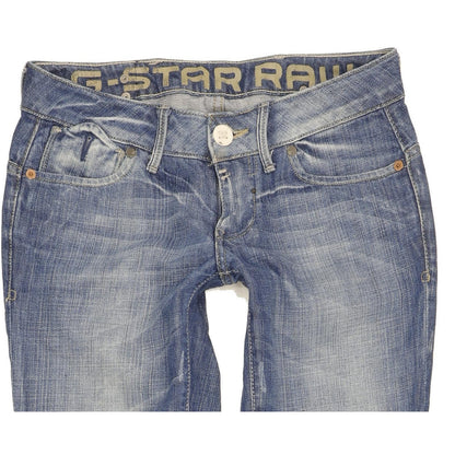 G-Star Corvet Women Blue Straight Slim Jeans W26 L34