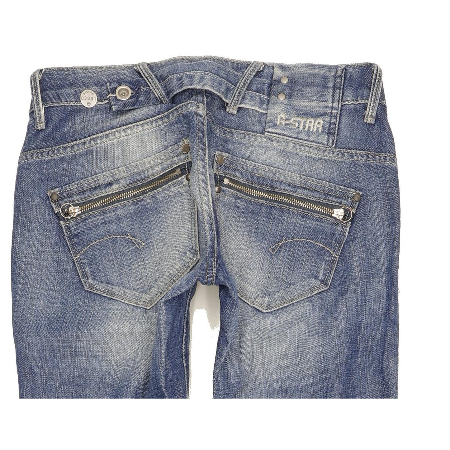 G-Star Corvet Women Blue Straight Slim Jeans W26 L34