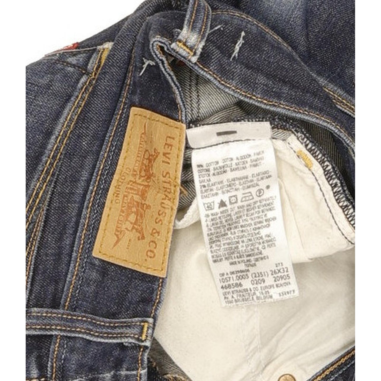 Levi's 571 Women Blue Straight Slim Stretch Jeans W26 L31