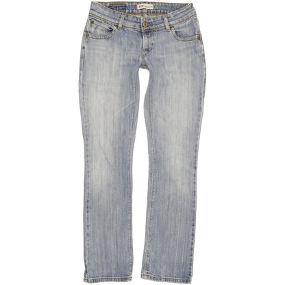 Levi's 470 Women Blue Straight Slim Stretch Jeans W28 L31