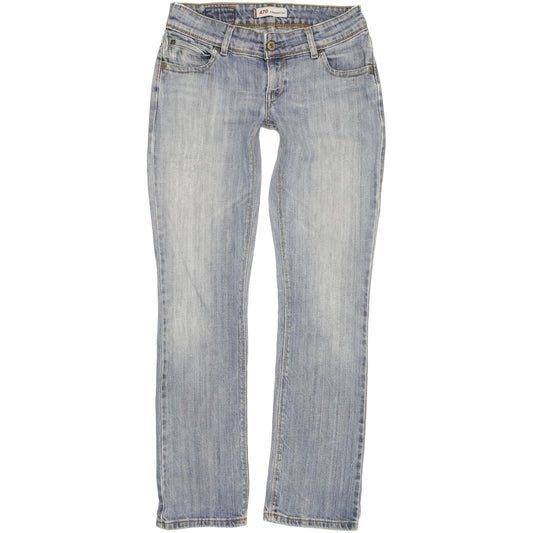 Levi's 470 Women Blue Straight Slim Stretch Jeans W28 L31