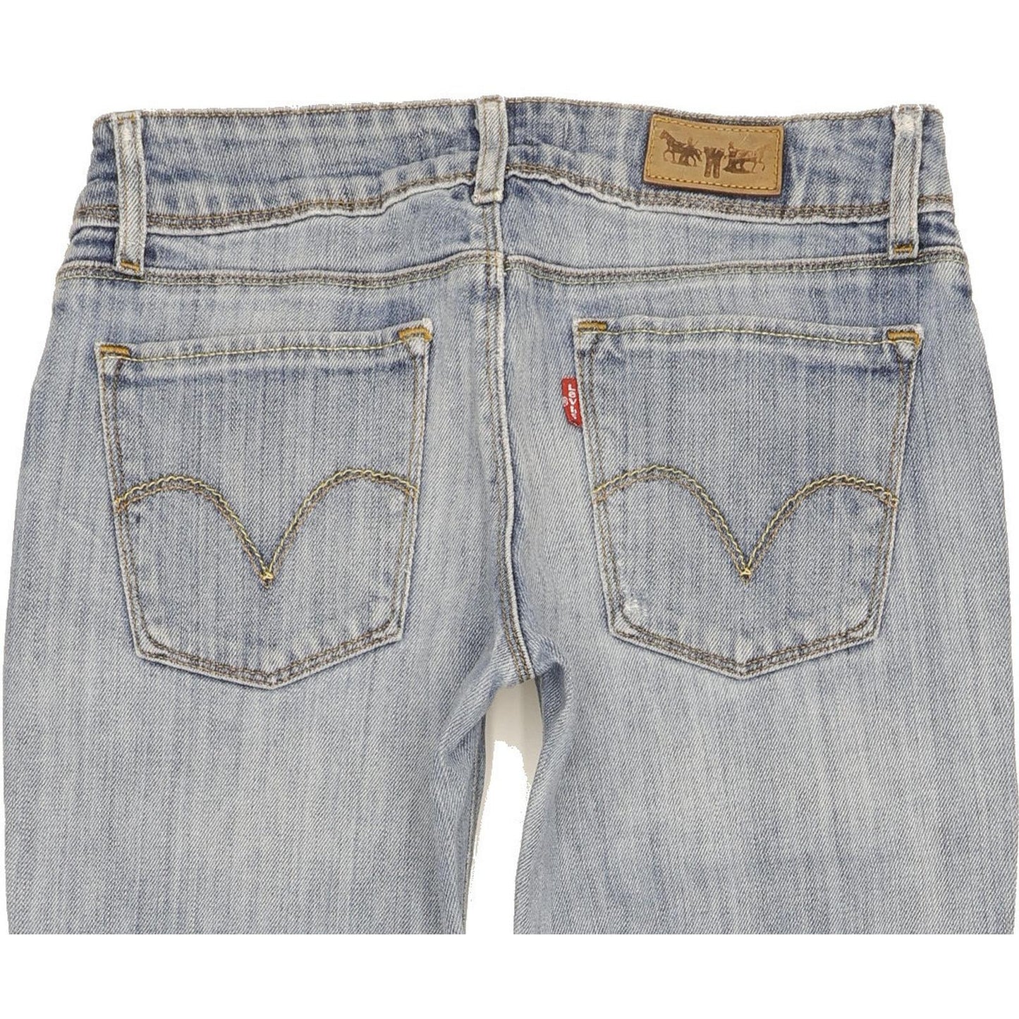 Levi's 470 Women Blue Straight Slim Stretch Jeans W28 L31