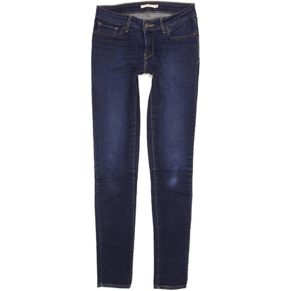Levi's 711 Women Blue Skinny Slim Stretch Jeans W27 L32