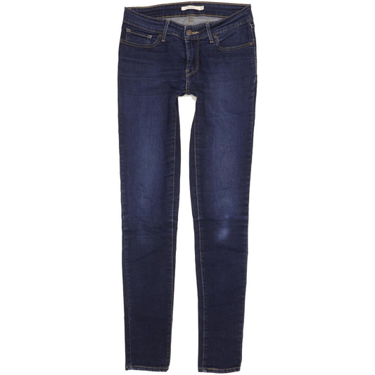 Levi's 711 Women Blue Skinny Slim Stretch Jeans W27 L32