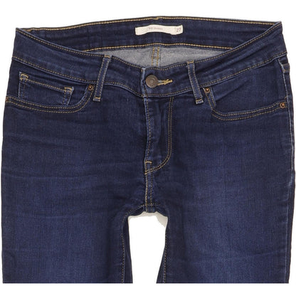 Levi's 711 Women Blue Skinny Slim Stretch Jeans W27 L32