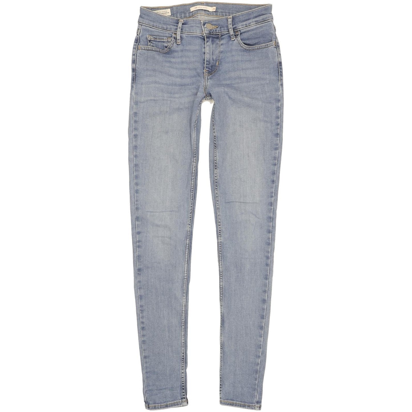 Levi's 710 Super Women Blue Skinny Slim Stretch Jeans W26 L31