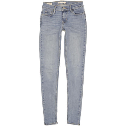 Levi's 710 Super Women Blue Skinny Slim Stretch Jeans W26 L31