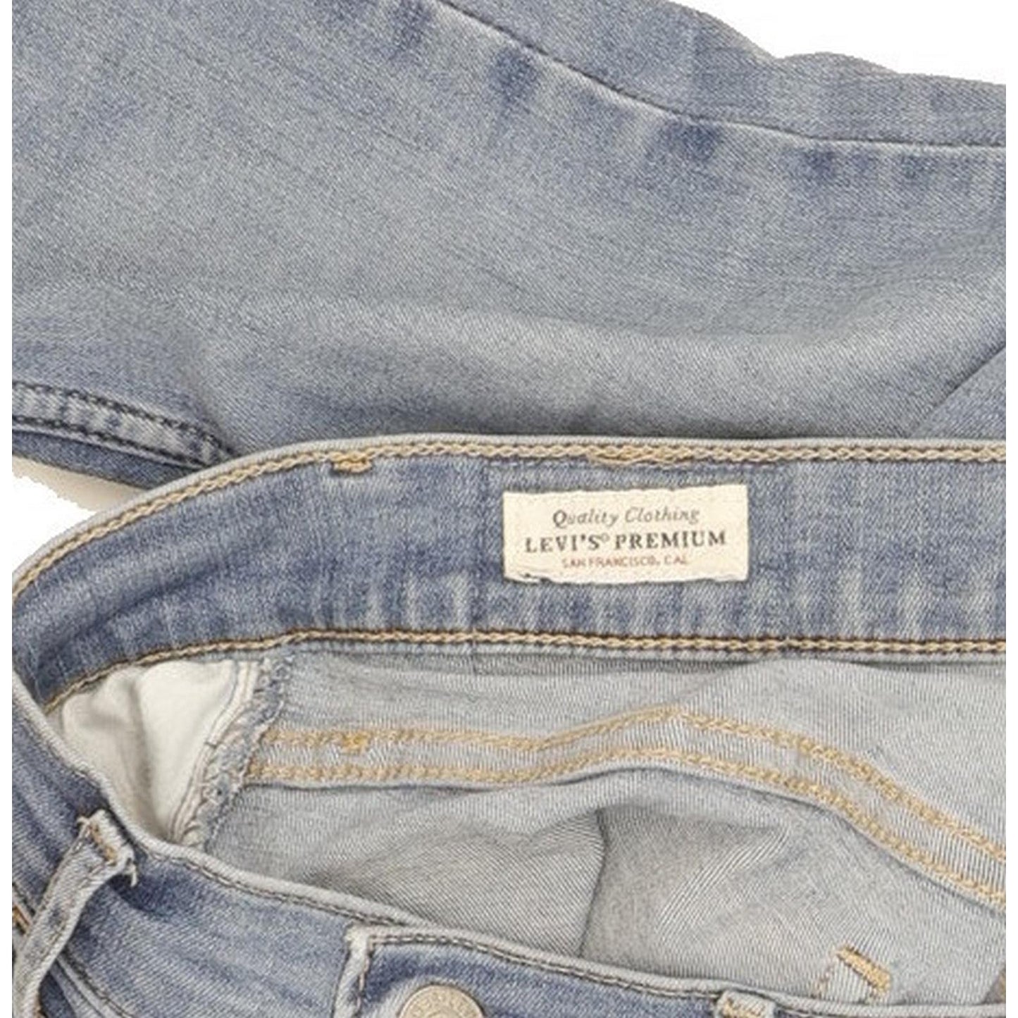 Levi's 710 Super Women Blue Skinny Slim Stretch Jeans W26 L31