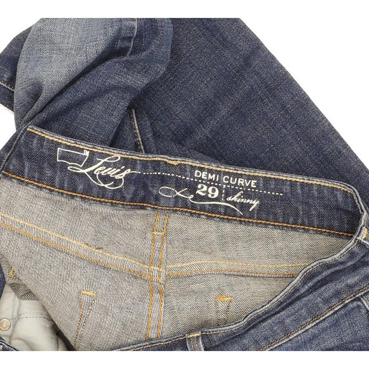 Levi's Demi Curve Women Blue Skinny Slim Stretch Jeans W29 L31