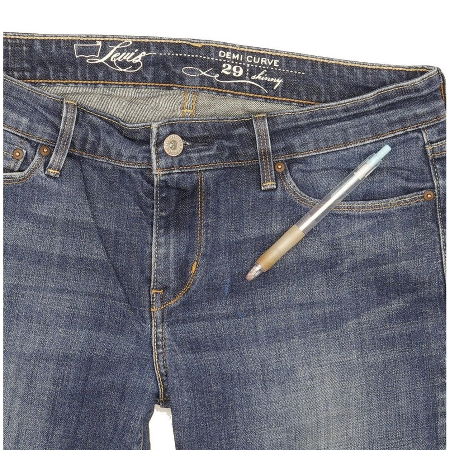 Levi's Demi Curve Women Blue Skinny Slim Stretch Jeans W29 L31