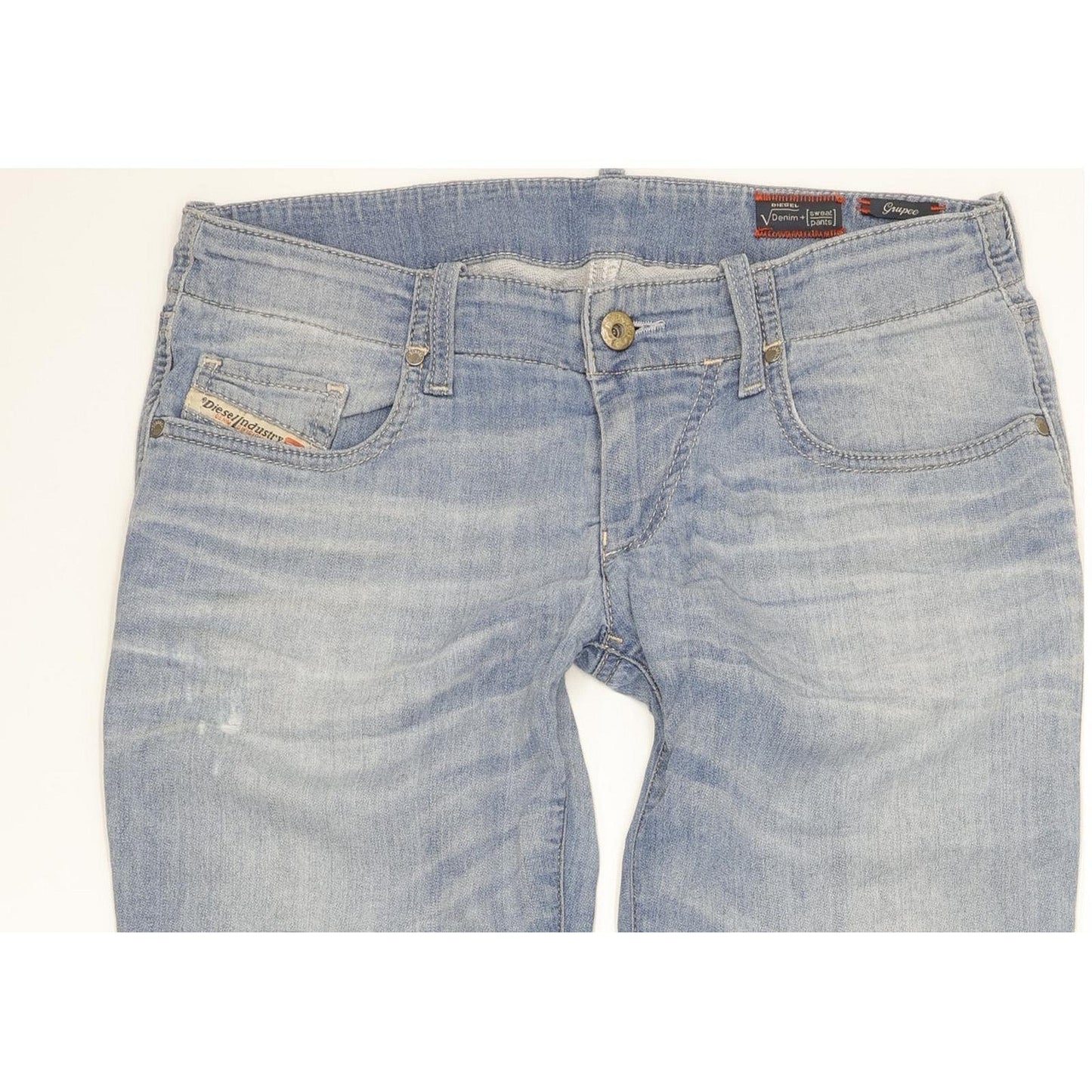 Diesel Grupee Women Blue Skinny Slim Stretch Jeans W27 L32