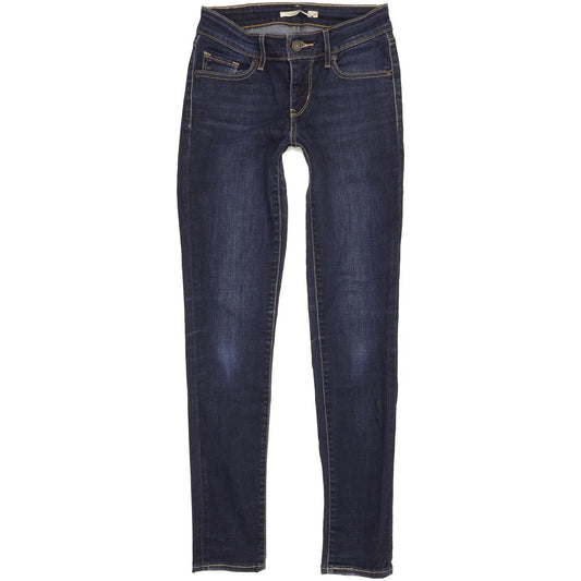 Levi's 711 Women Blue Skinny Slim Stretch Jeans W26 L29