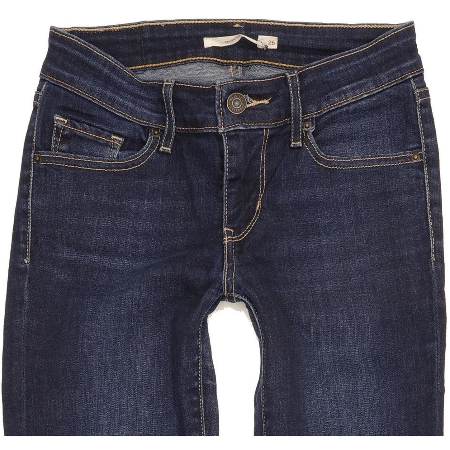 Levi's 711 Women Blue Skinny Slim Stretch Jeans W26 L29
