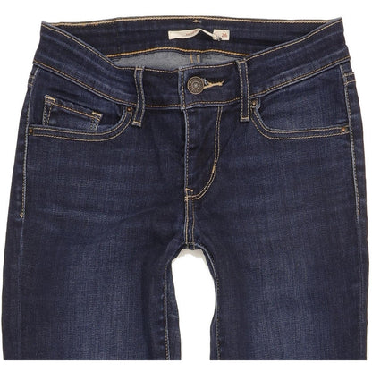 Levi's 711 Women Blue Skinny Slim Stretch Jeans W26 L29