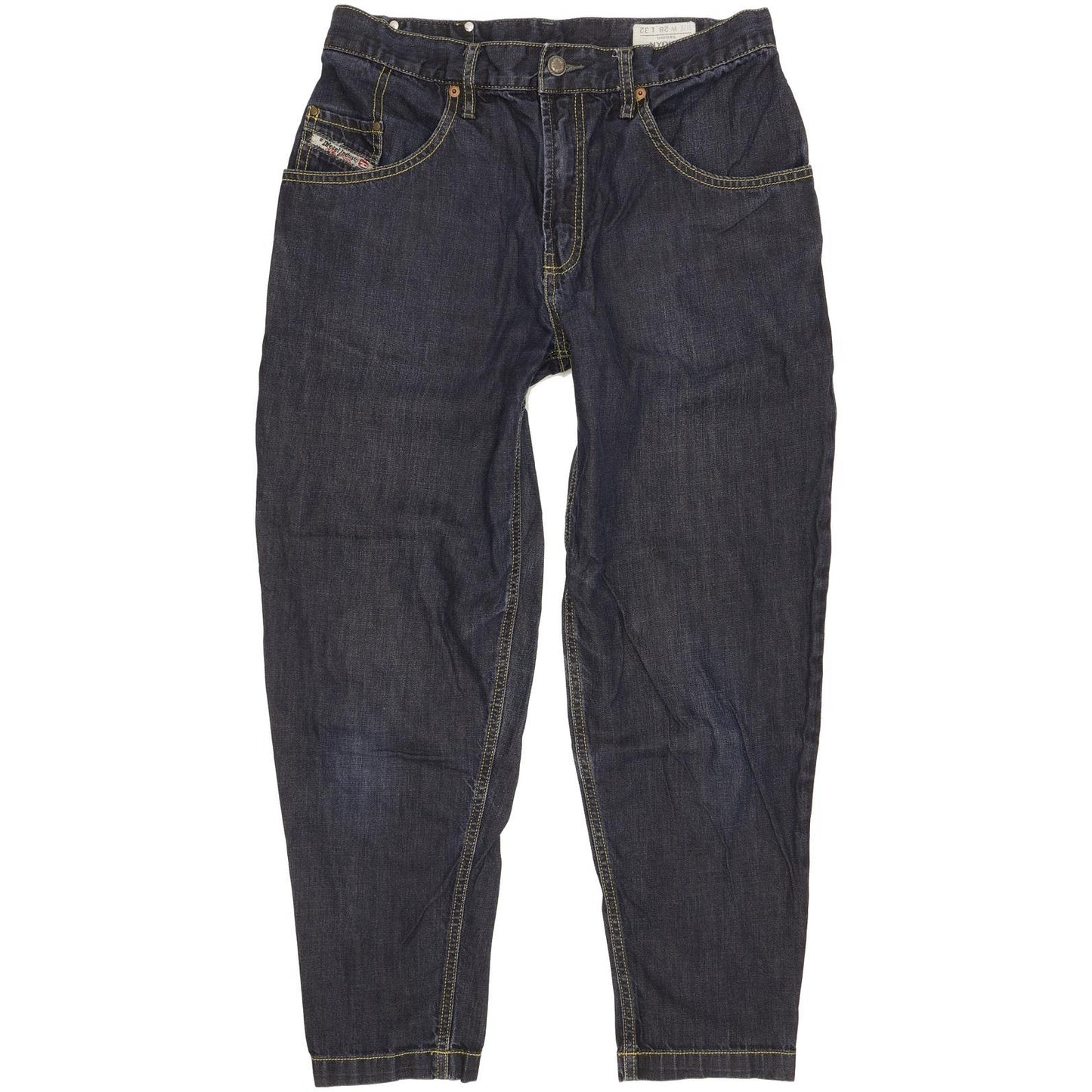 Diesel Nyoka 0062N Blue Tapered Regular Boyfriend Jeans High Waisted W28 L32