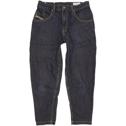 Diesel Nyoka 0062N Blue Tapered Regular Boyfriend Jeans High Waisted W28 L32