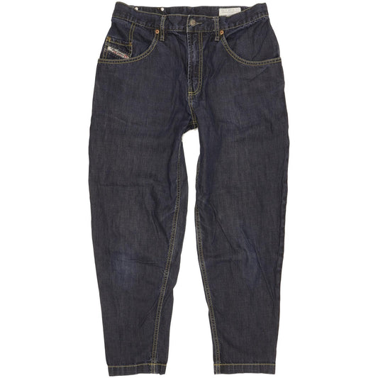 Diesel Nyoka 0062N Blue Tapered Regular Boyfriend Jeans High Waisted W28 L32