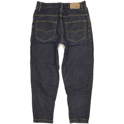 Diesel Nyoka 0062N Blue Tapered Regular Boyfriend Jeans High Waisted W28 L32