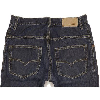 Diesel Nyoka 0062N Blue Tapered Regular Boyfriend Jeans High Waisted W28 L32