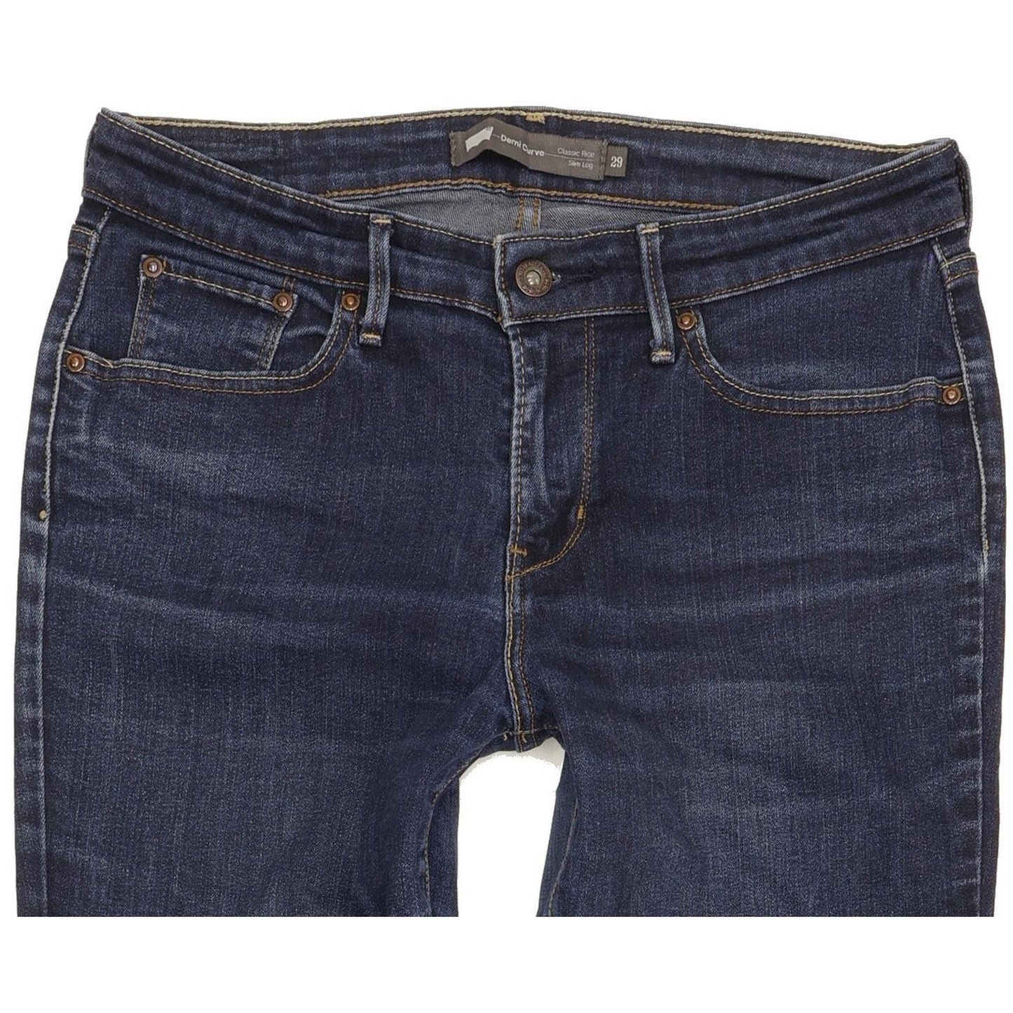 Levi's Demi Curve Women Blue Tapered Classic Stretch Jeans W29 L28