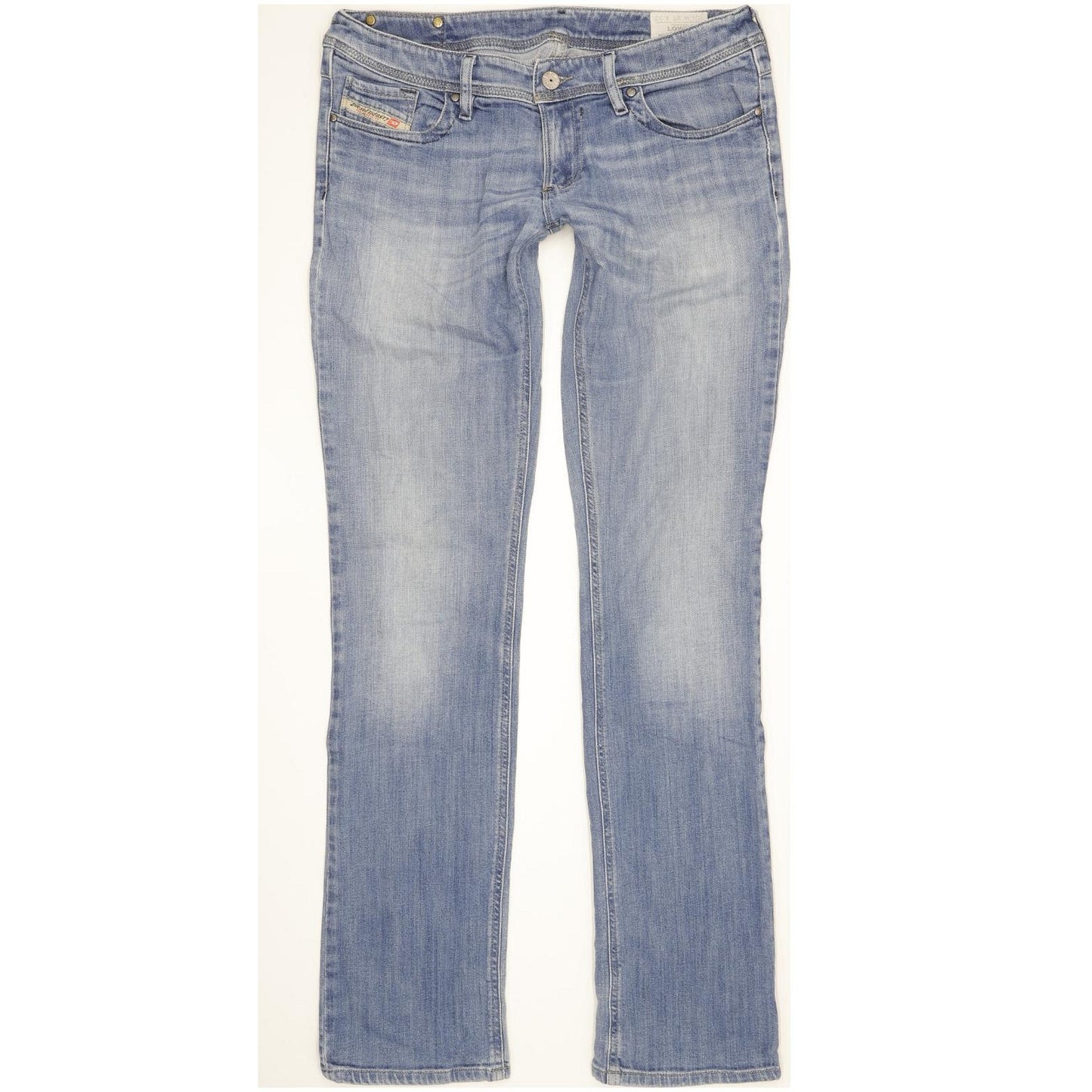 Diesel Lowky 065S Women Blue Straight Slim Stretch Jeans W29 L32