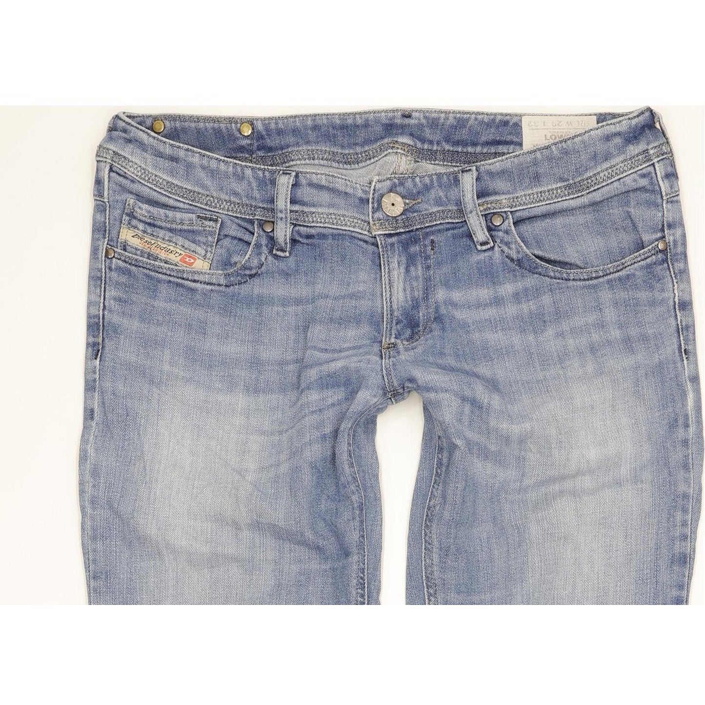 Diesel Lowky 065S Women Blue Straight Slim Stretch Jeans W29 L32