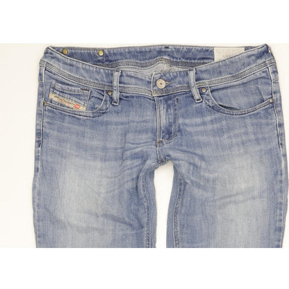 Diesel Lowky 065S Women Blue Straight Slim Stretch Jeans W29 L32
