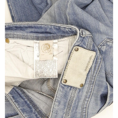 Diesel Lowky 065S Women Blue Straight Slim Stretch Jeans W29 L32