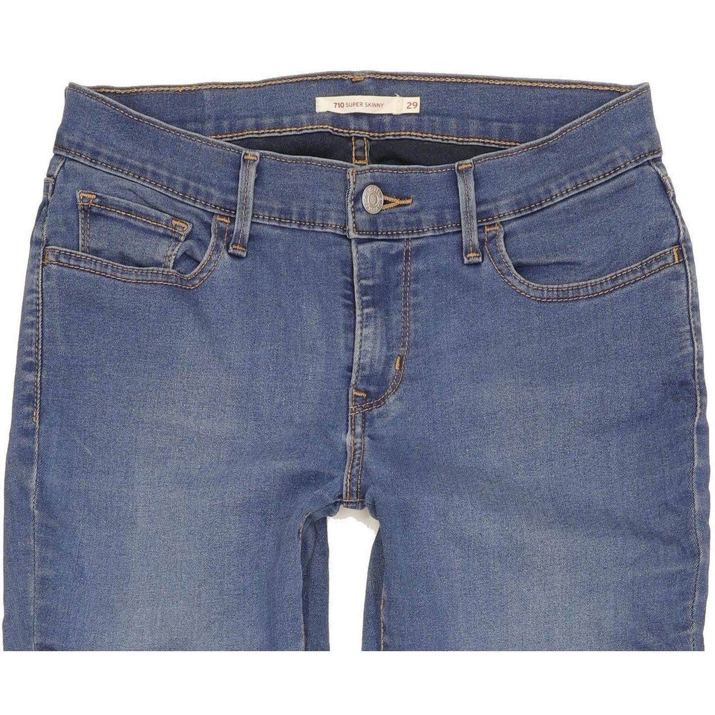 Levi's 710 Super Women Blue Skinny Slim Stretch Jeans W29 L29
