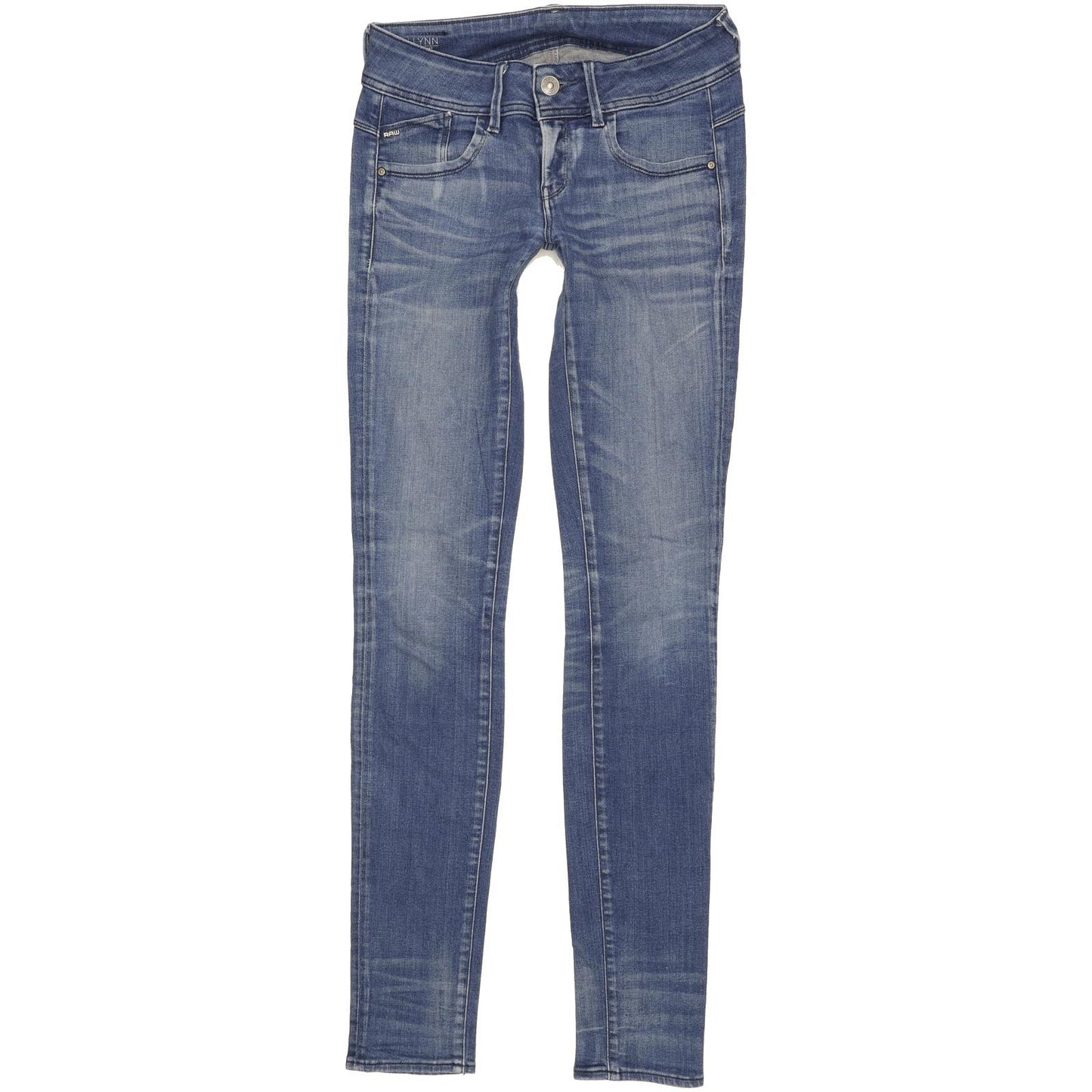 G-Star Lynn Women Blue Skinny Slim Stretch Jeans W28 L34