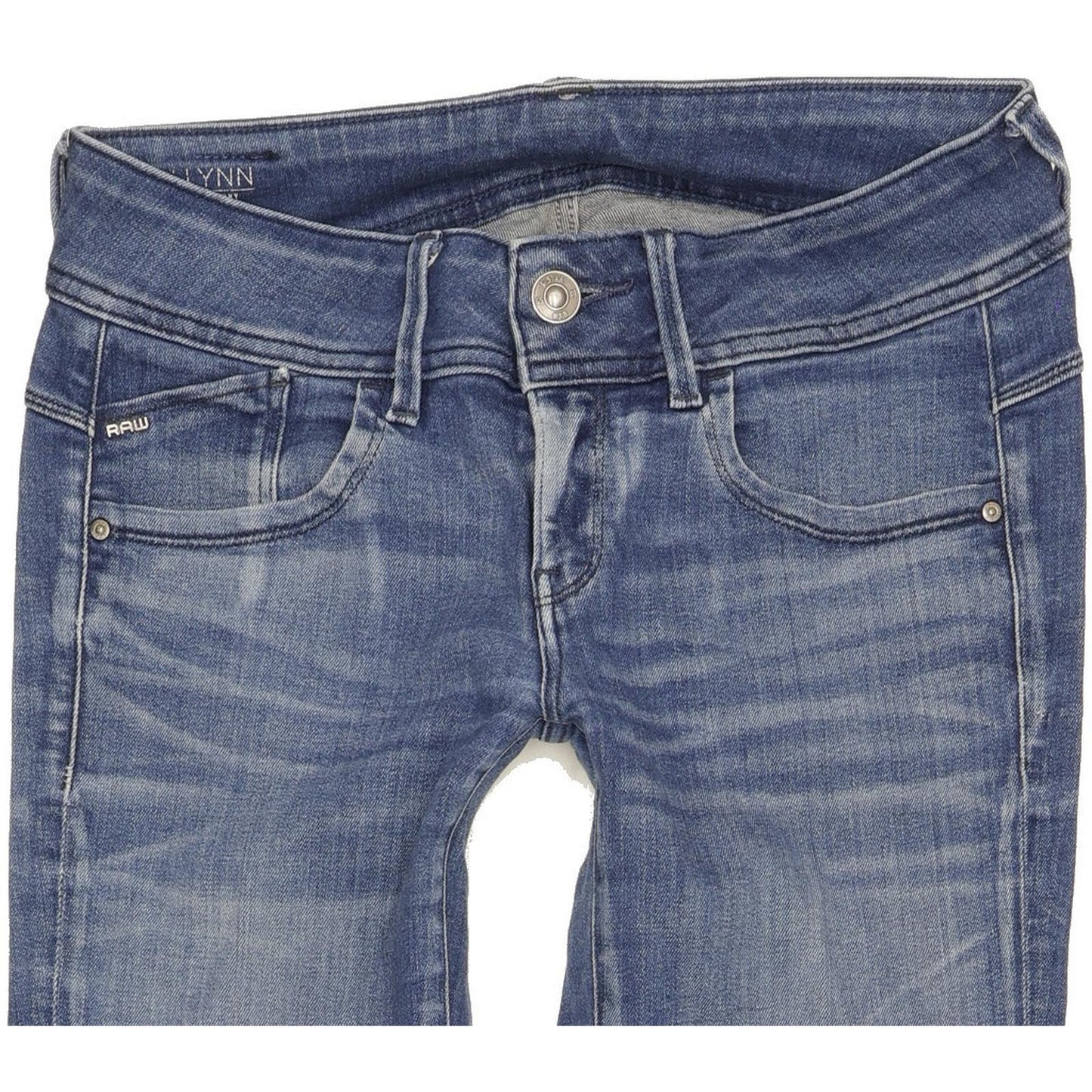 G-Star Lynn Women Blue Skinny Slim Stretch Jeans W28 L34