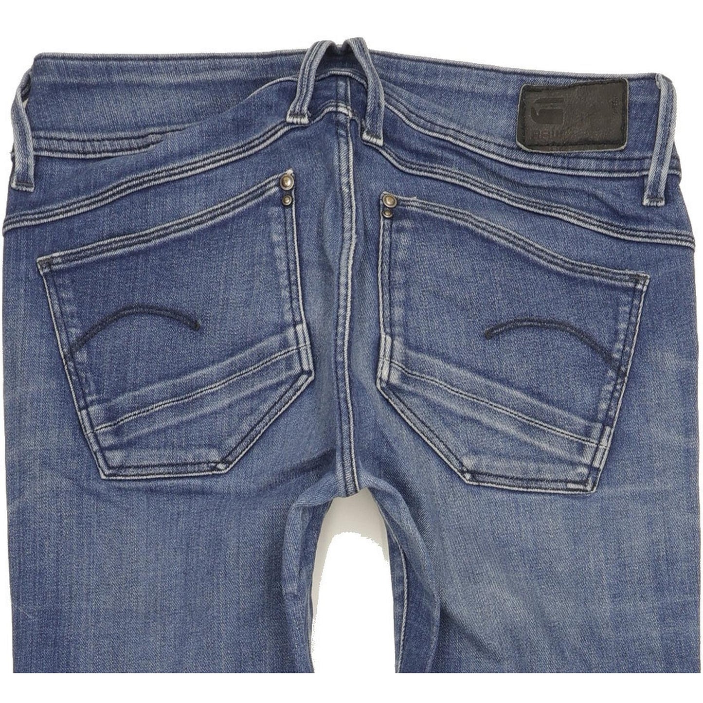 G-Star Lynn Women Blue Skinny Slim Stretch Jeans W28 L34
