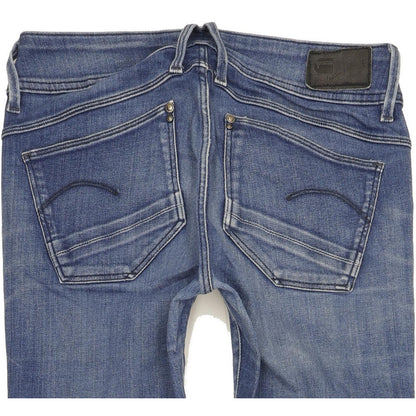 G-Star Lynn Women Blue Skinny Slim Stretch Jeans W28 L34