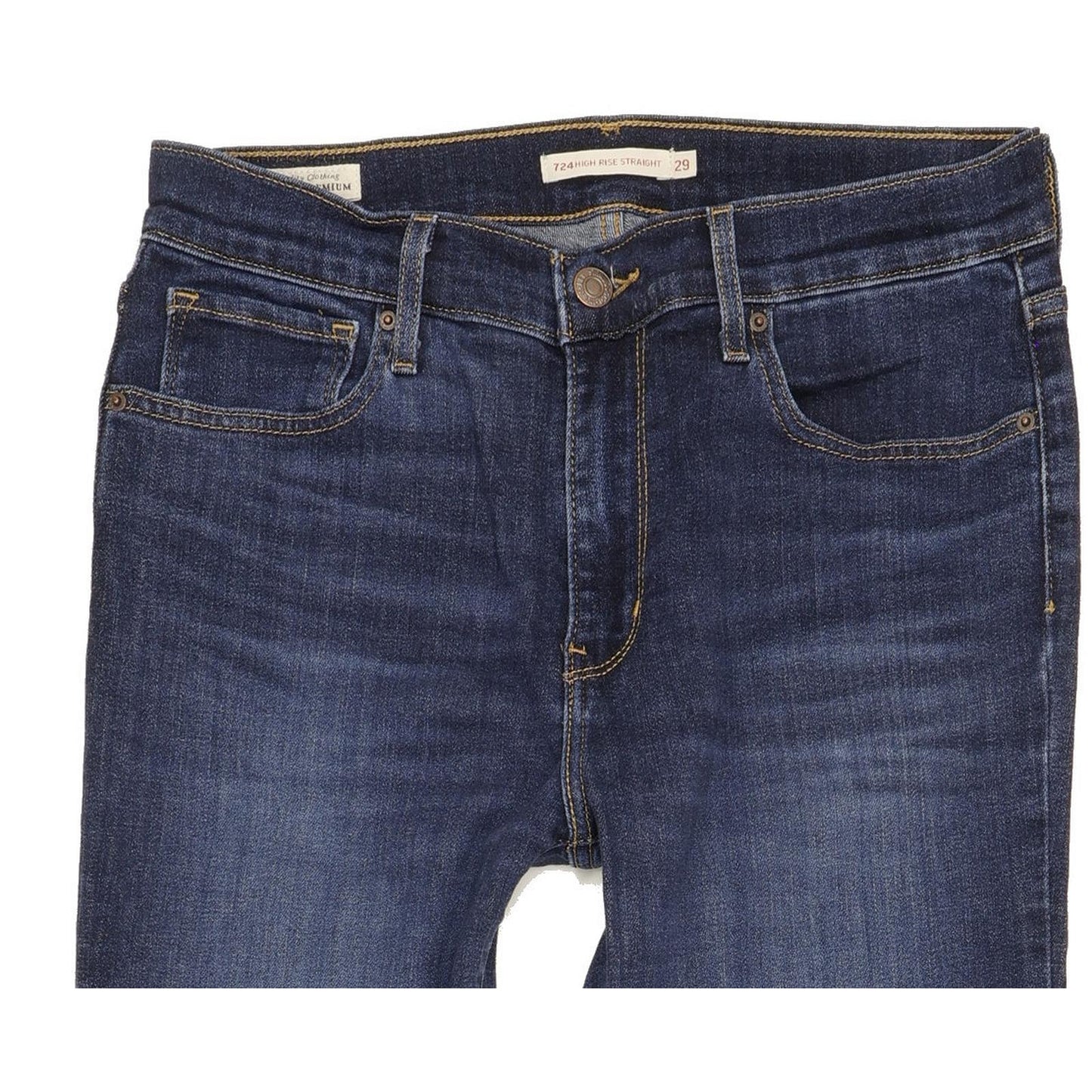 Levi's 724 Women Blue Skinny Slim Stretch Jeans W29 L32