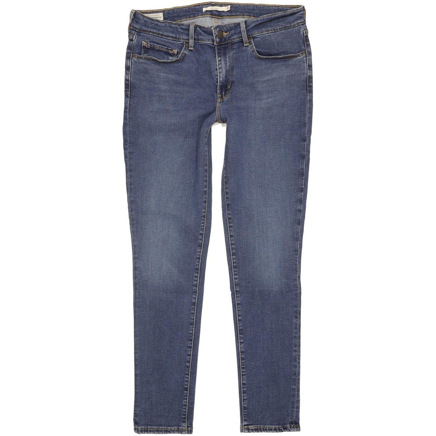 Levi's 711 Women Blue Skinny Slim Stretch Jeans W30 L29