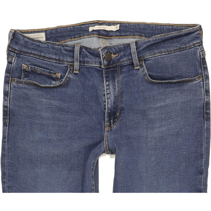 Levi's 711 Women Blue Skinny Slim Stretch Jeans W30 L29