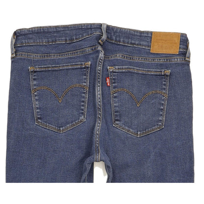 Levi's 711 Women Blue Skinny Slim Stretch Jeans W30 L29