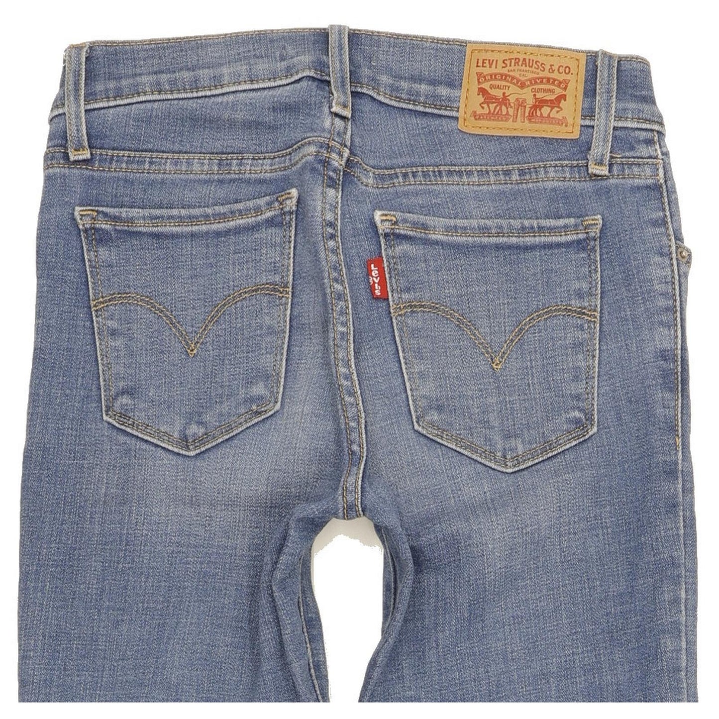 Levi's 711 Women Blue Skinny Slim Stretch Jeans W24 L28