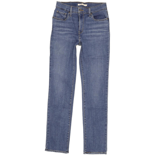 Levi's 724 Women Blue Straight Slim Stretch Jeans W28 L31