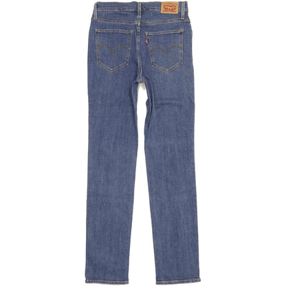 Levi's 724 Women Blue Straight Slim Stretch Jeans W28 L31