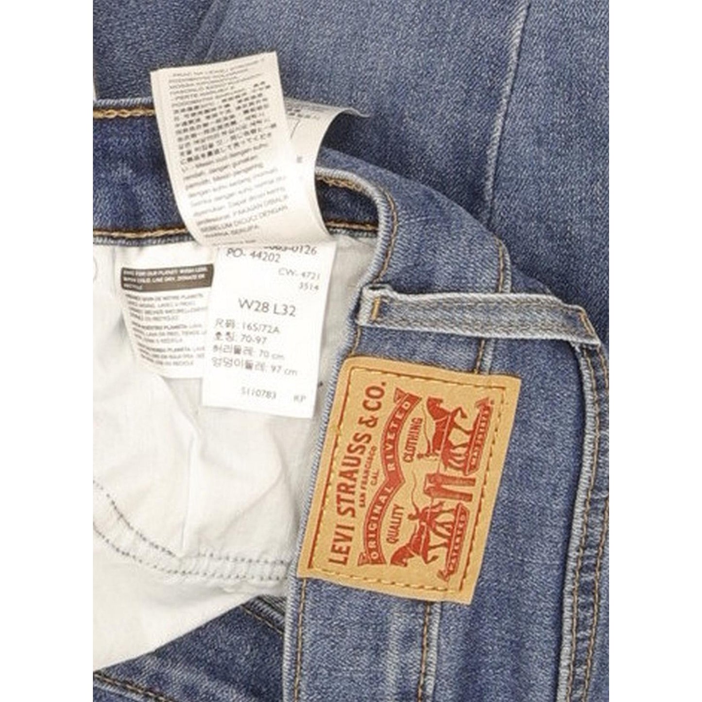 Levi's 724 Women Blue Straight Slim Stretch Jeans W28 L31