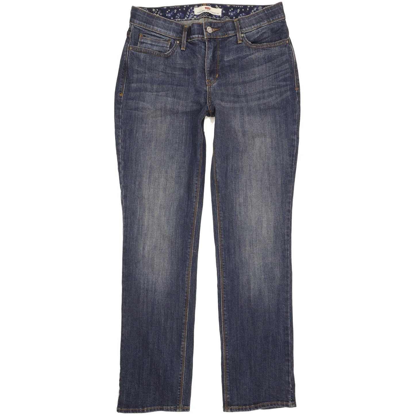 Levi's 525 Women Blue Straight Slim Stretch Jeans W30 L30