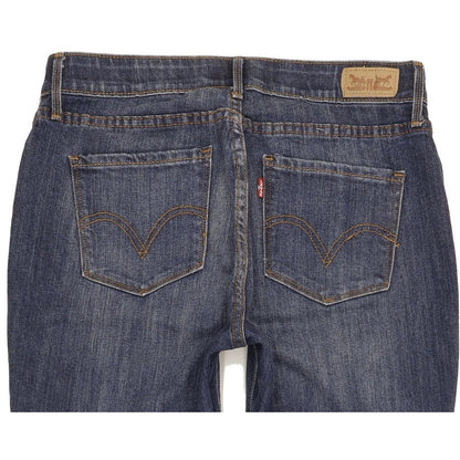Levi's 525 Women Blue Straight Slim Stretch Jeans W30 L30